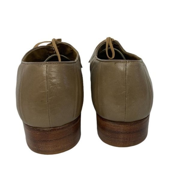 Giorgio Brutini Cap Toe Leather Dress Shoes Mens Size 9.5 Tan Brown Lace Up Shoe